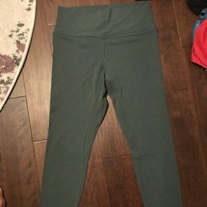 Lululemon leggings- align pant dark forest green